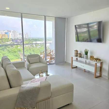 Estilo Y Confort En Cartagena, A Pasos Del Mar Apartamento